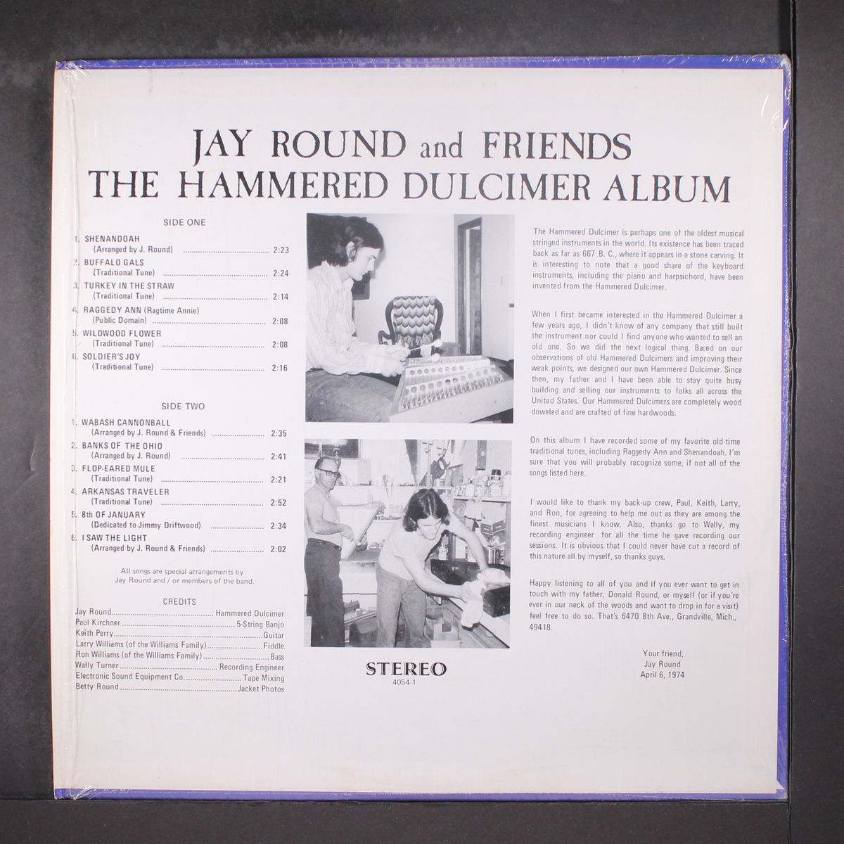the hammered dulcimer album by JAY ROUND
