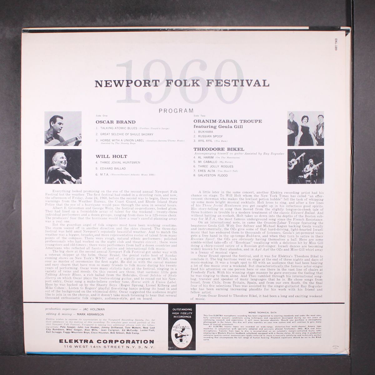 the 1960 newport folk festival by VARIOUS