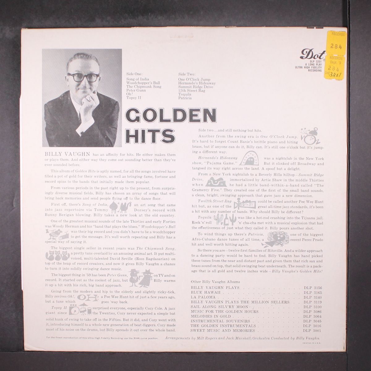 golden hits by BILLY VAUGHN