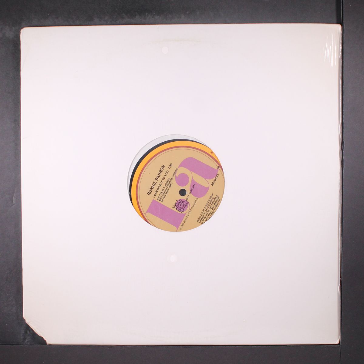 i can give it to you / you are the center of my universe by RONNIE BARRON