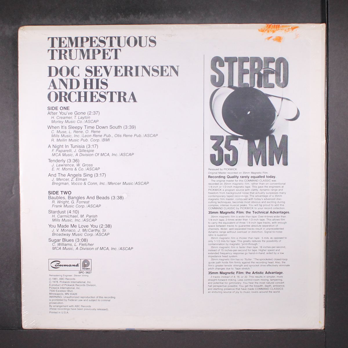 tempestuous trumpet by DOC SEVERINSEN