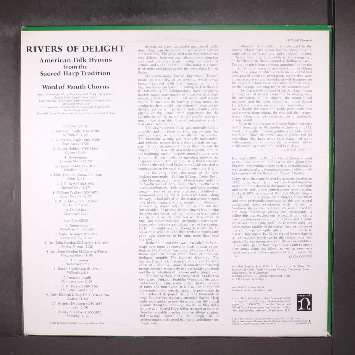 rivers of delight, american folk hymns from the sacred heart tradition by WORD OF MOUTH CHORUS