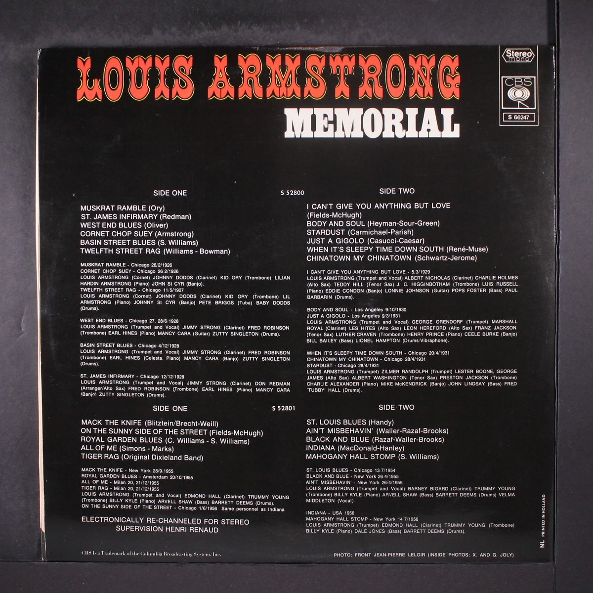 memorial by LOUIS ARMSTRONG