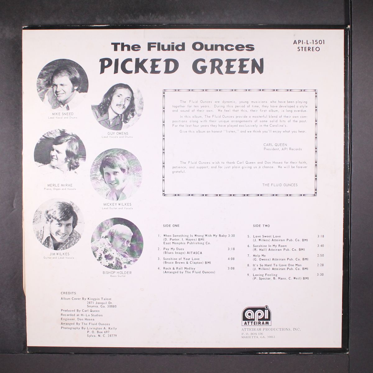 picked green by FLUID OUNCES