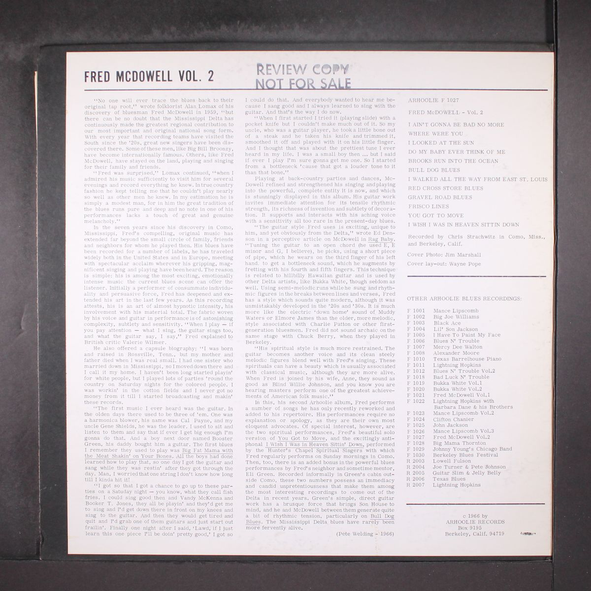 vol. 2 by FRED MCDOWELL