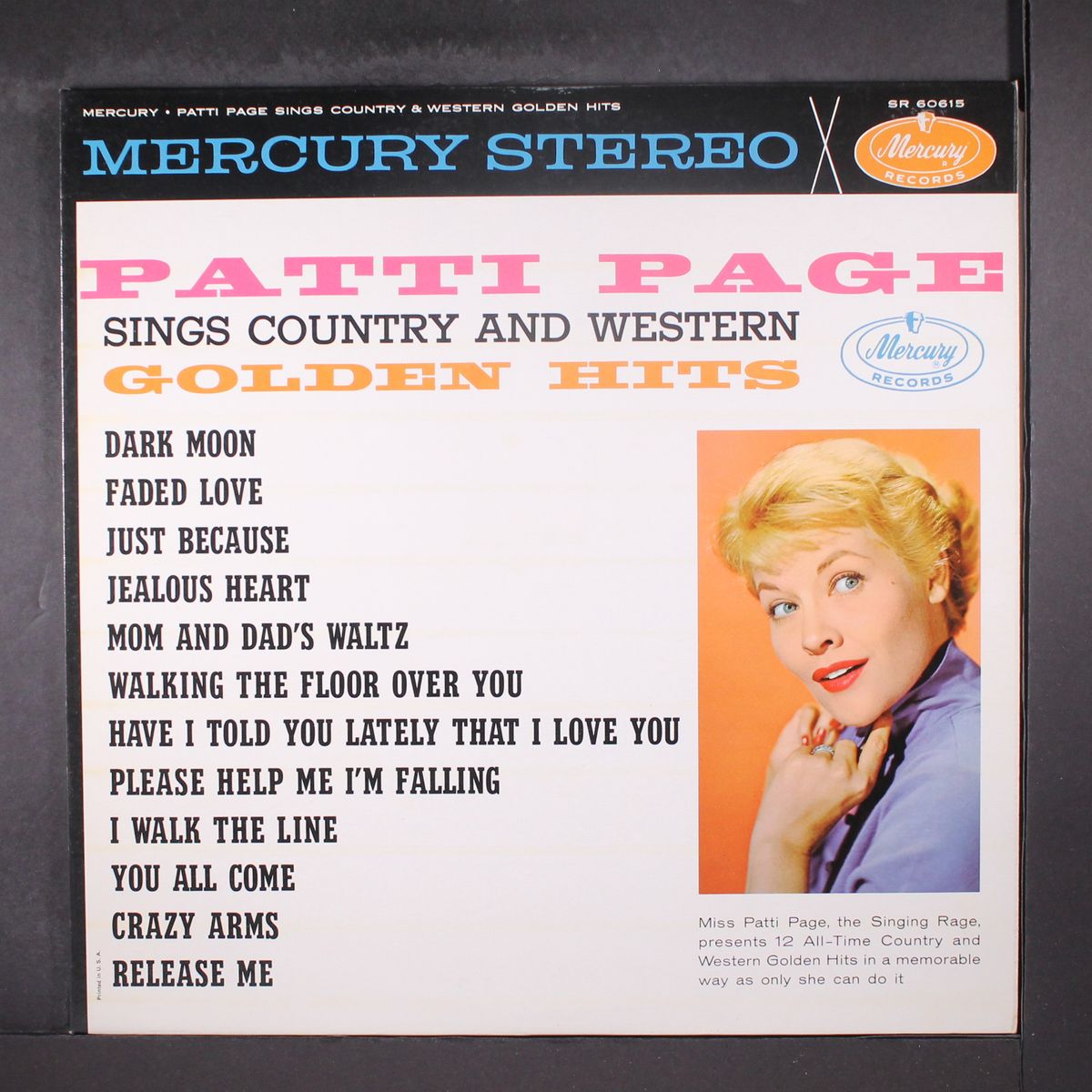 sings country and western golden hits by PATTI PAGE