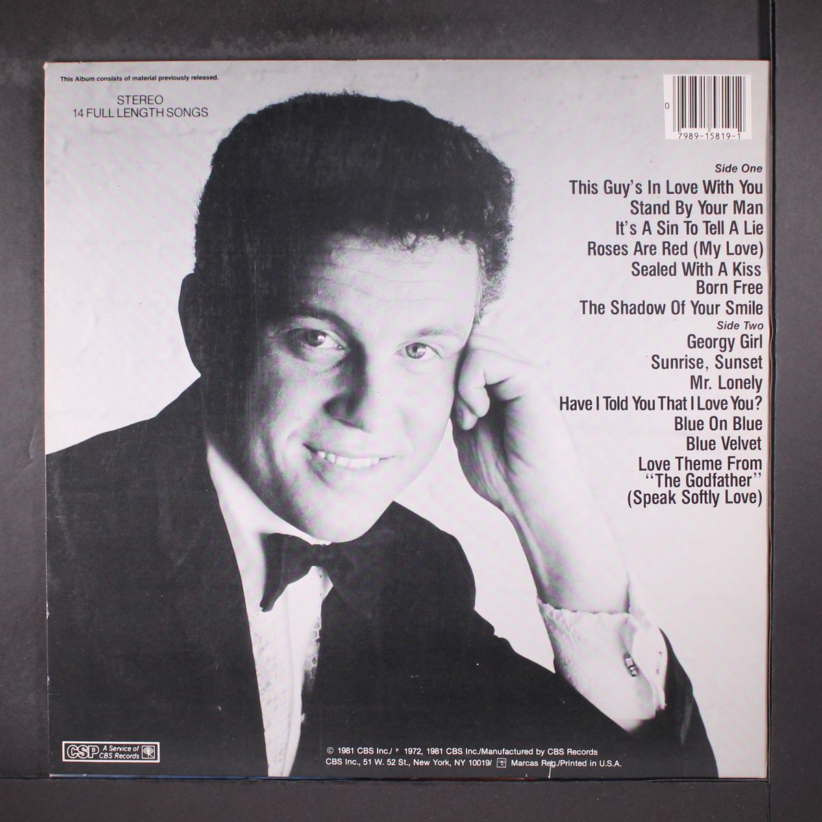 greatest hits by BOBBY VINTON