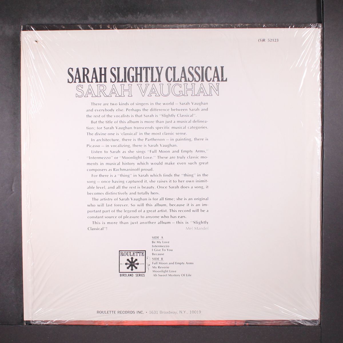 sarah slightly classical by SARAH VAUGHAN