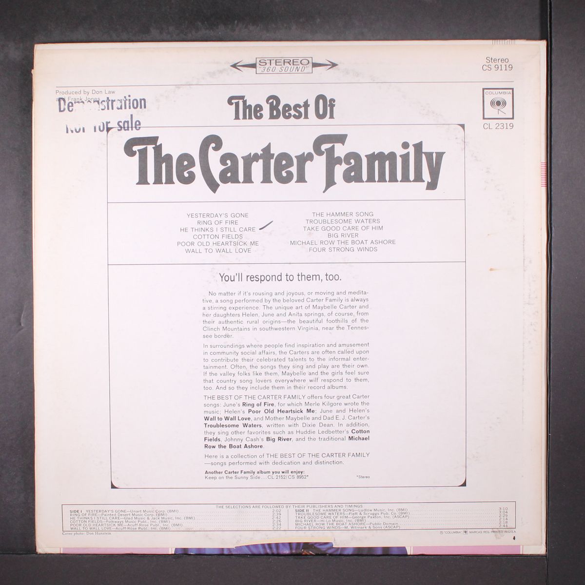 best of by CARTER FAMILY