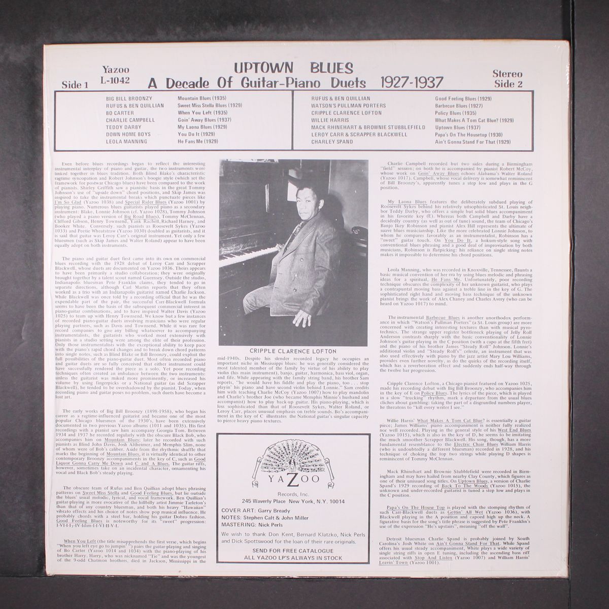 uptown blues 1927-1937 by VARIOUS