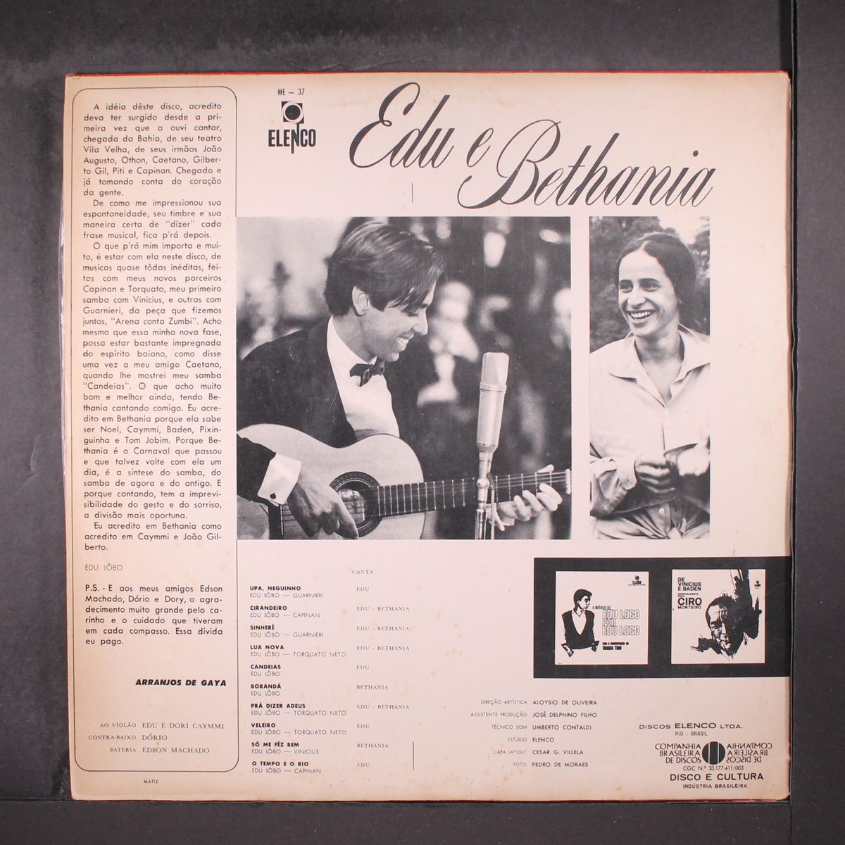 edu e bethania by EDU LOBO & MARIA BETHANIA