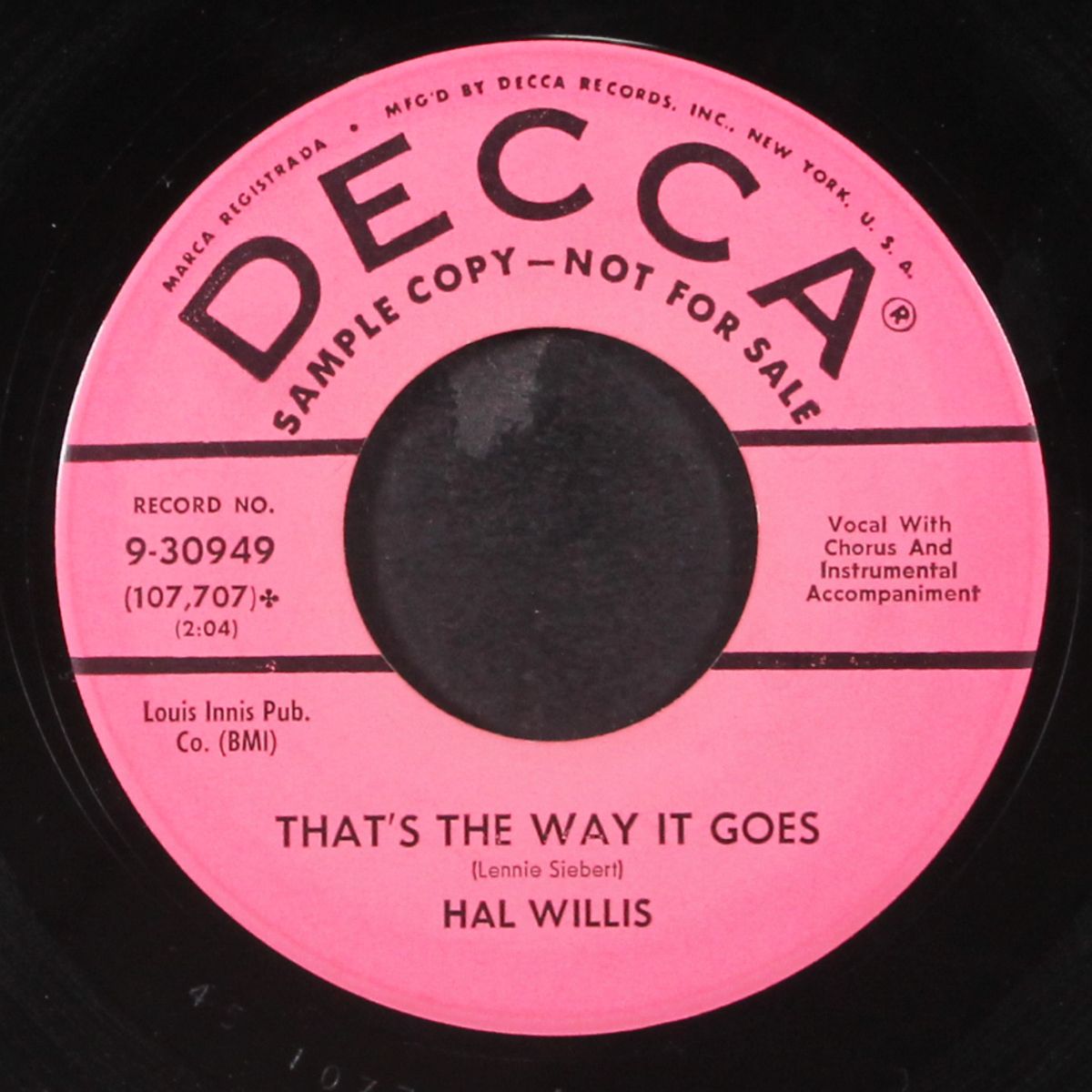 poor little jimmie / that's the way it goes by HAL WILLIS