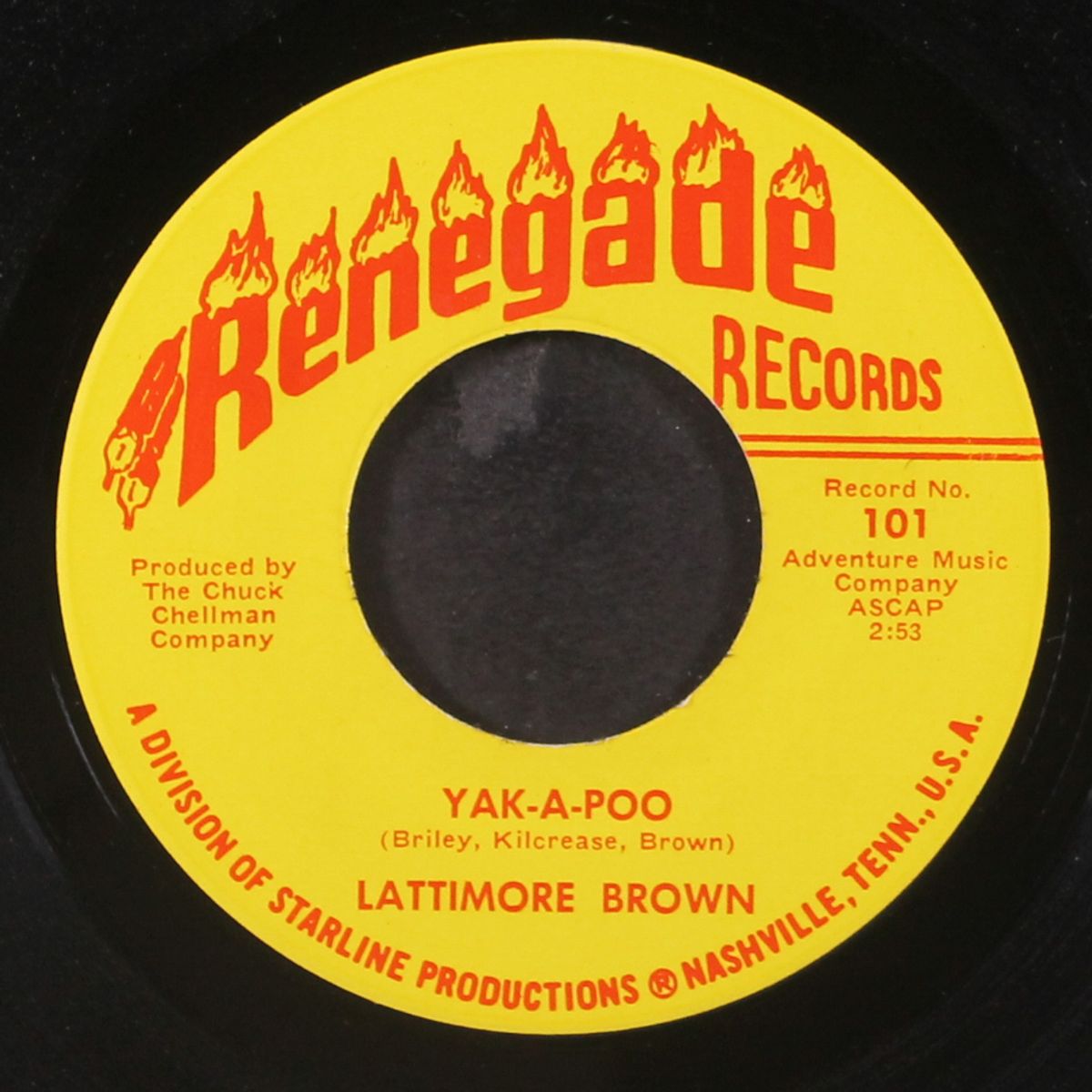 yak-a-poo / i wish i felt this way at home by LATTIMORE BROWN