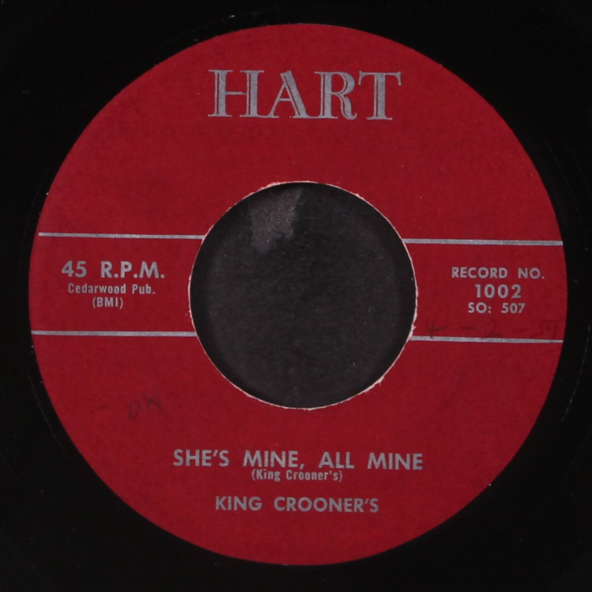 lonely nights / she's mine, all mine by KING CROONER'S