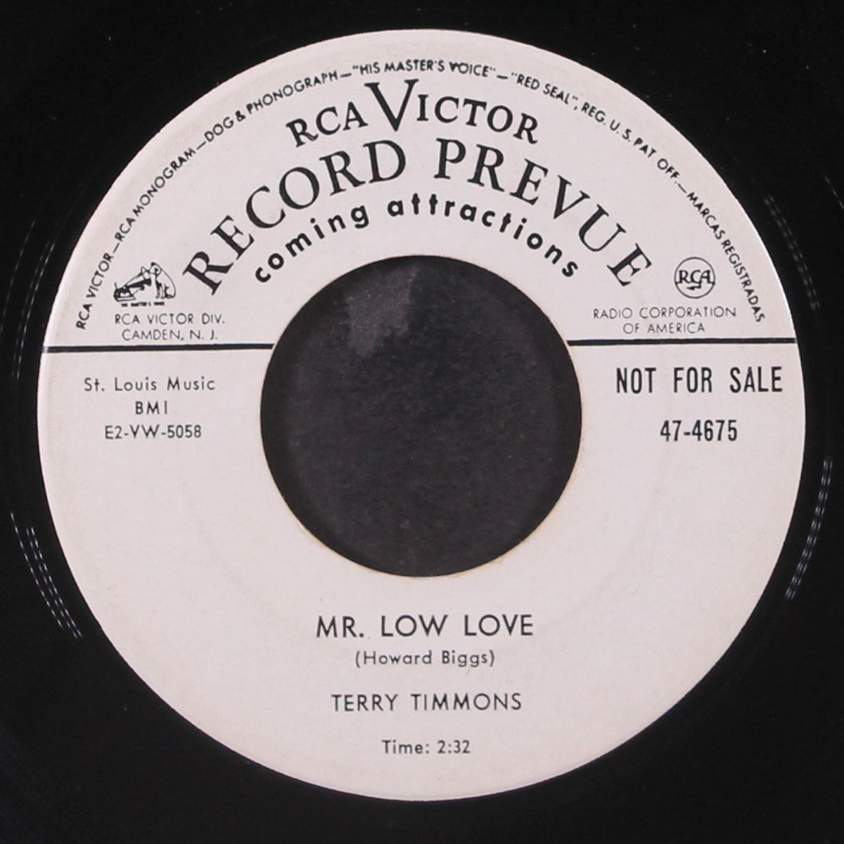 mr. low love / i could make you care by TERRY TIMMONS