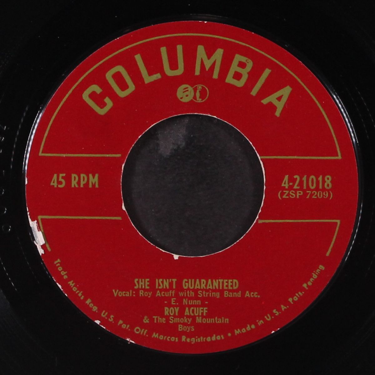 she isn't guaranteed / wonder is all i do by ROY ACUFF