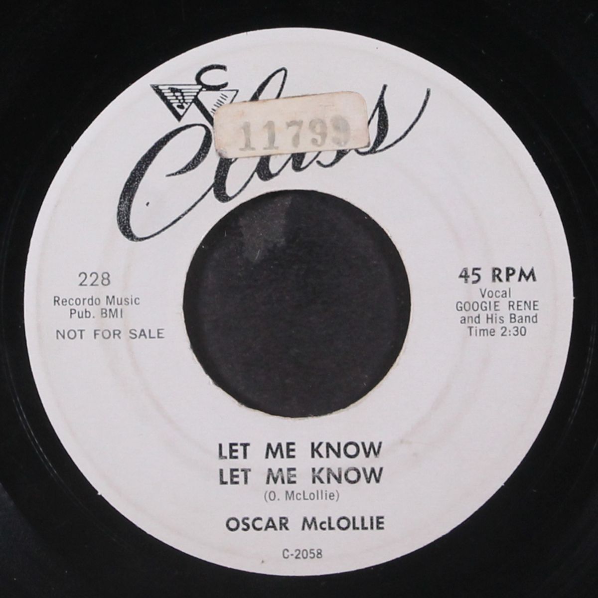 hey girl - hey boy / let me know let me know by OSCAR MCLOLLIE