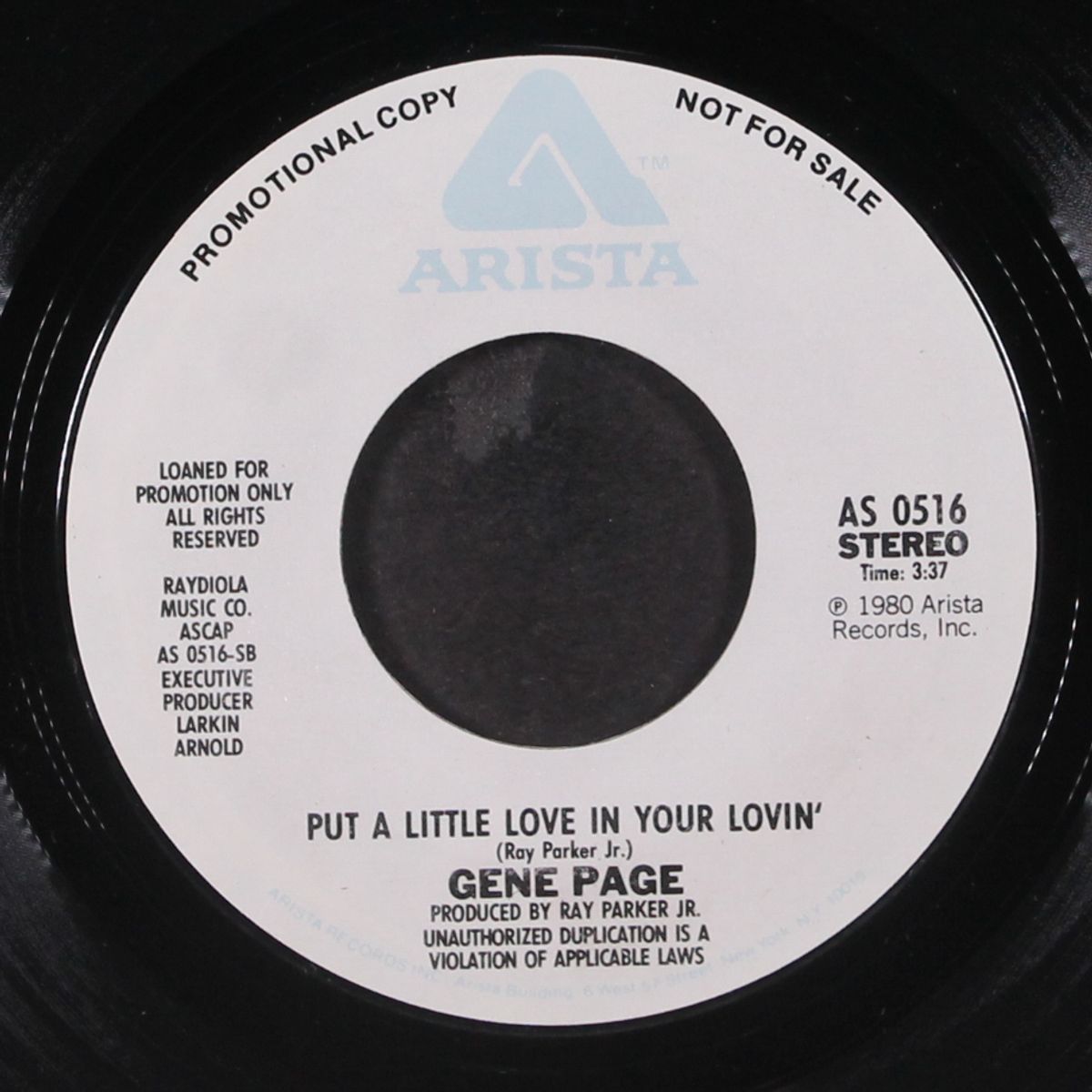 with you in the night / put a little love in your lovin' by GENE PAGE