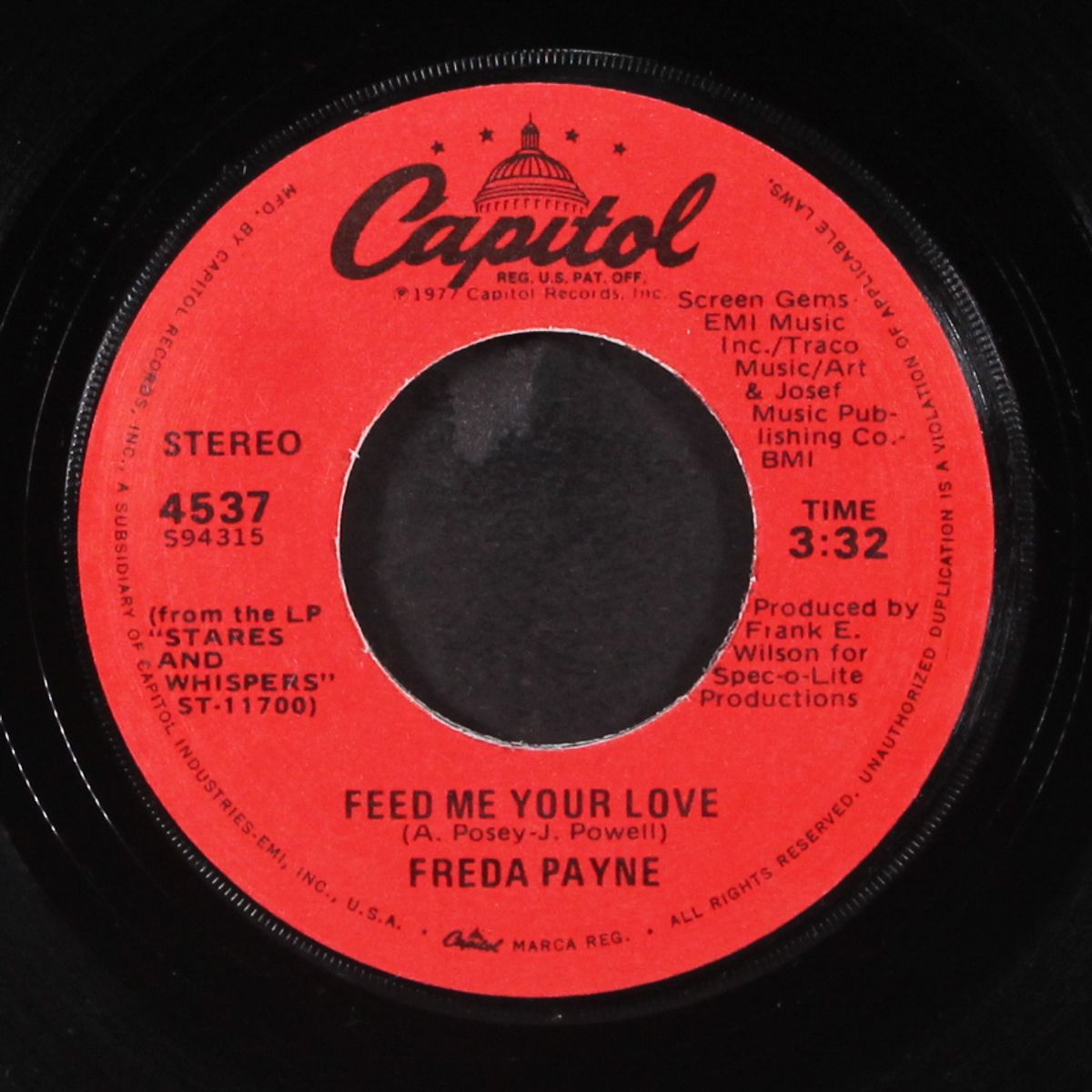 stares and whispers / feed me your love by FREDA PAYNE