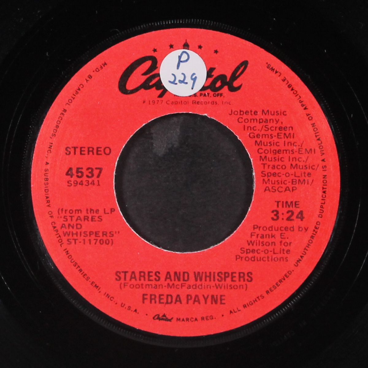 stares and whispers / feed me your love by FREDA PAYNE