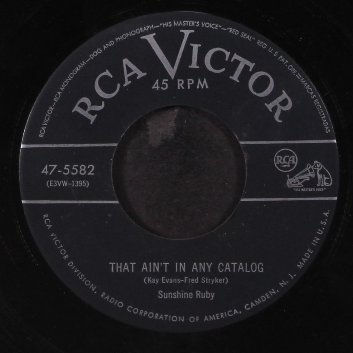 that ain't in any catalog / i got my first kiss last night by SUNSHINE RUBY