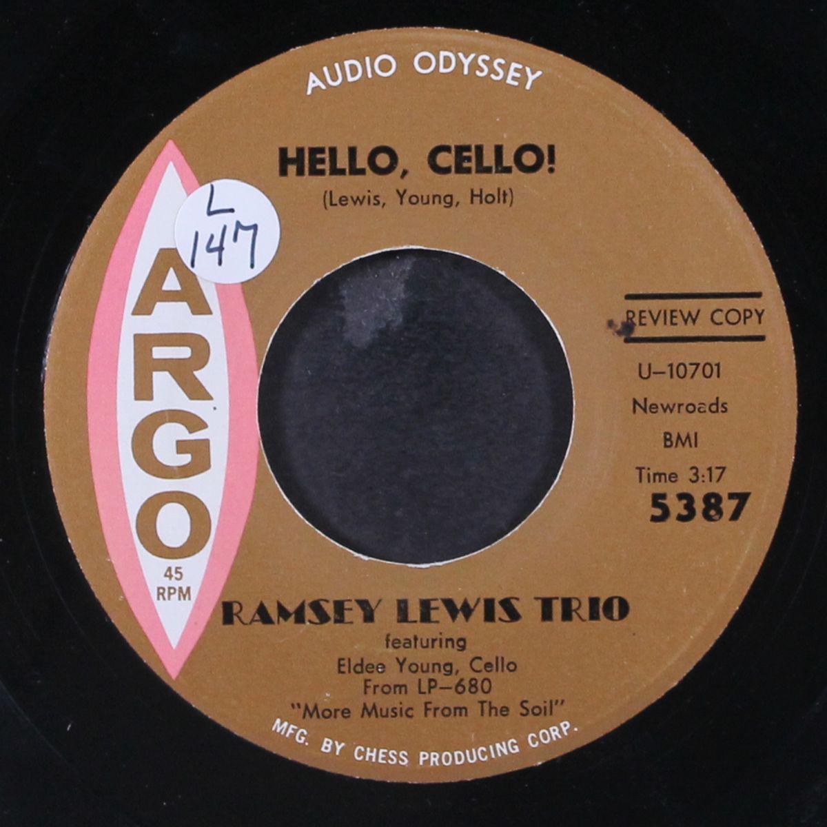 blues for the night owl / hello, cello! by RAMSEY LEWIS