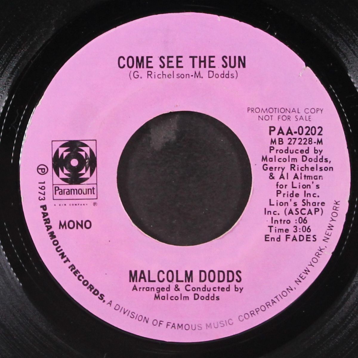 come see the sun / mono by MALCOLM DODDS