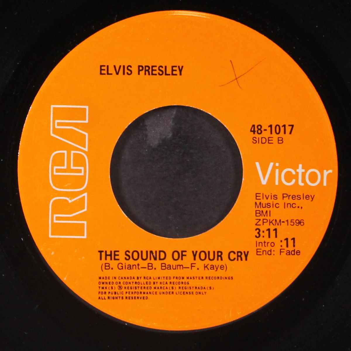 it's only love / the sound of your cry by ELVIS PRESLEY