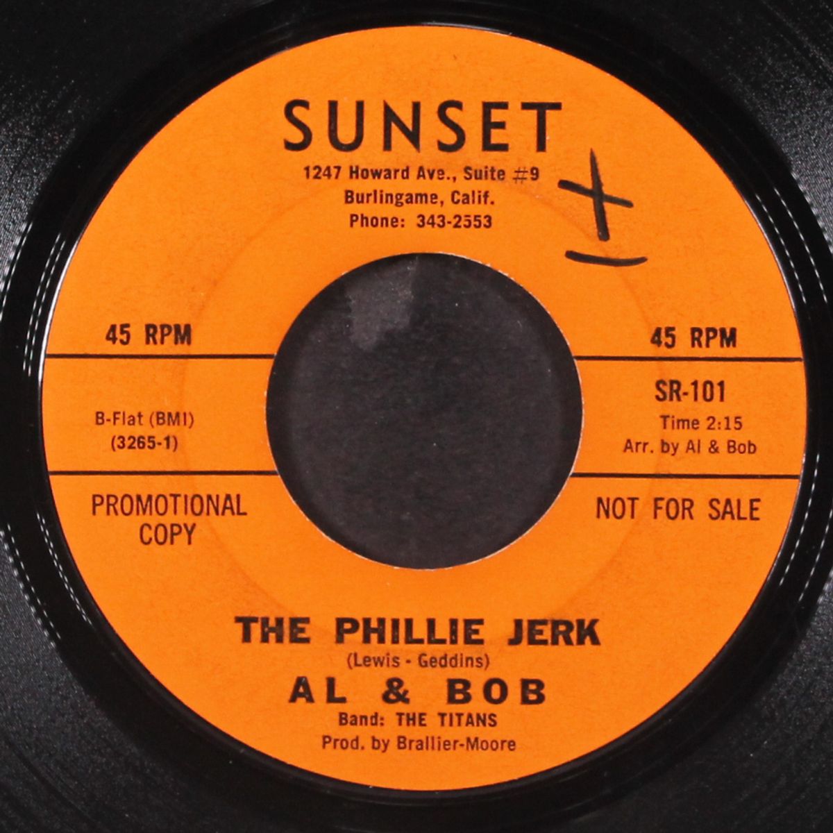 there goes my love / the phillie jerk by AL & BOB WITH THE TITANS