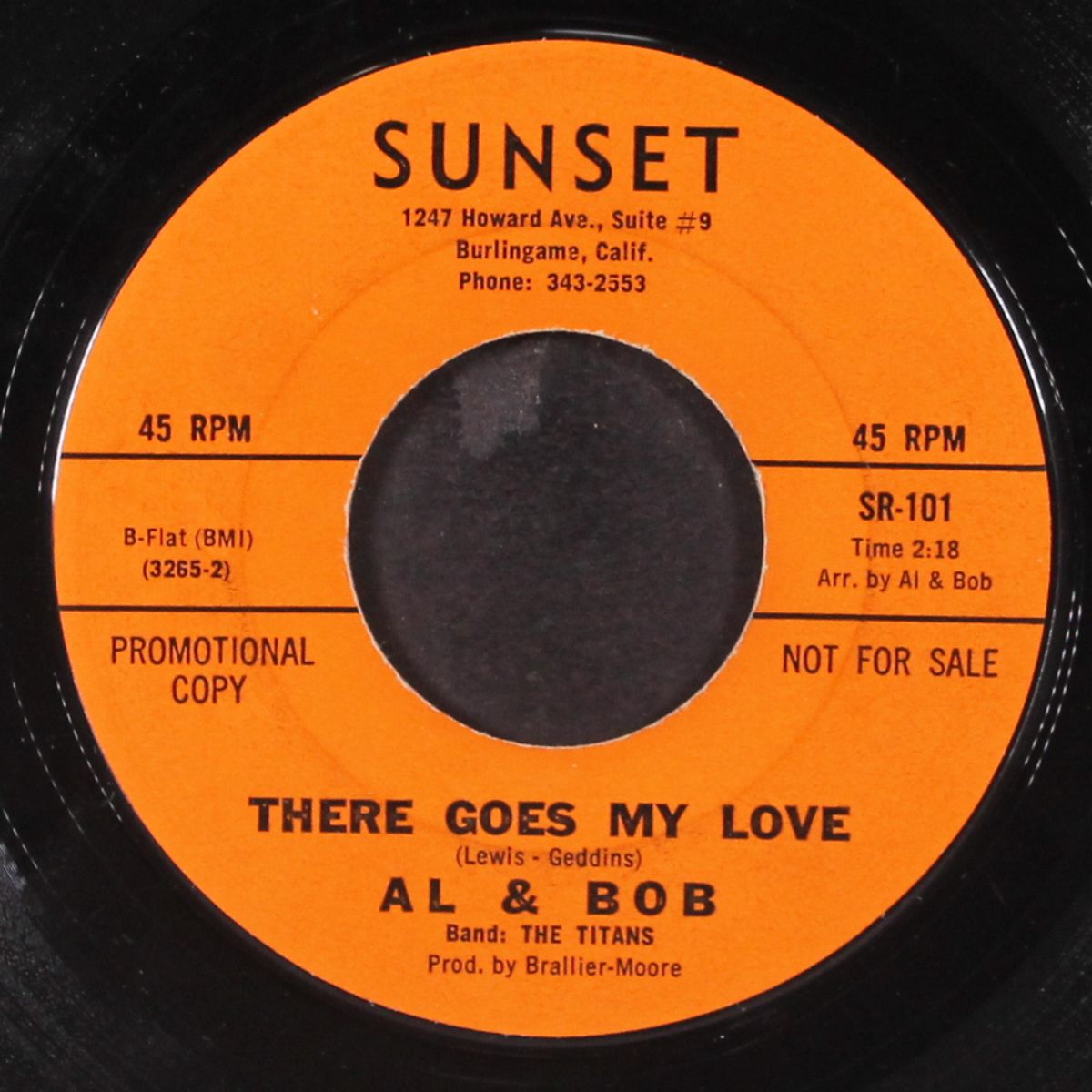 there goes my love / the phillie jerk by AL & BOB WITH THE TITANS