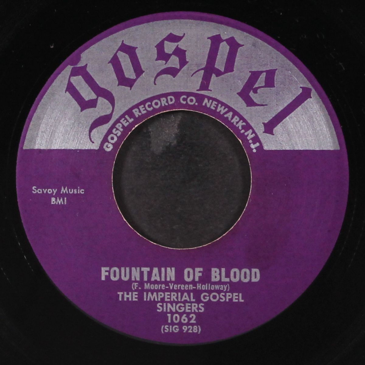 fountain of blood / down on me by IMPERIAL GOSPEL SINGERS