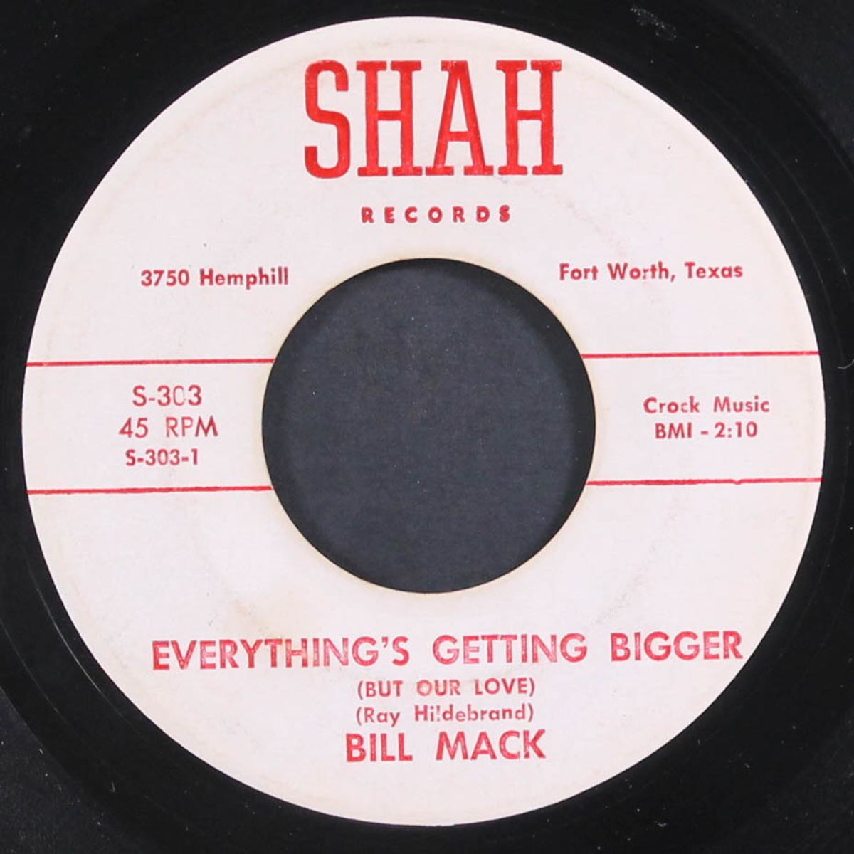 honky tonk band / everything's getting bigger by BILL MACK