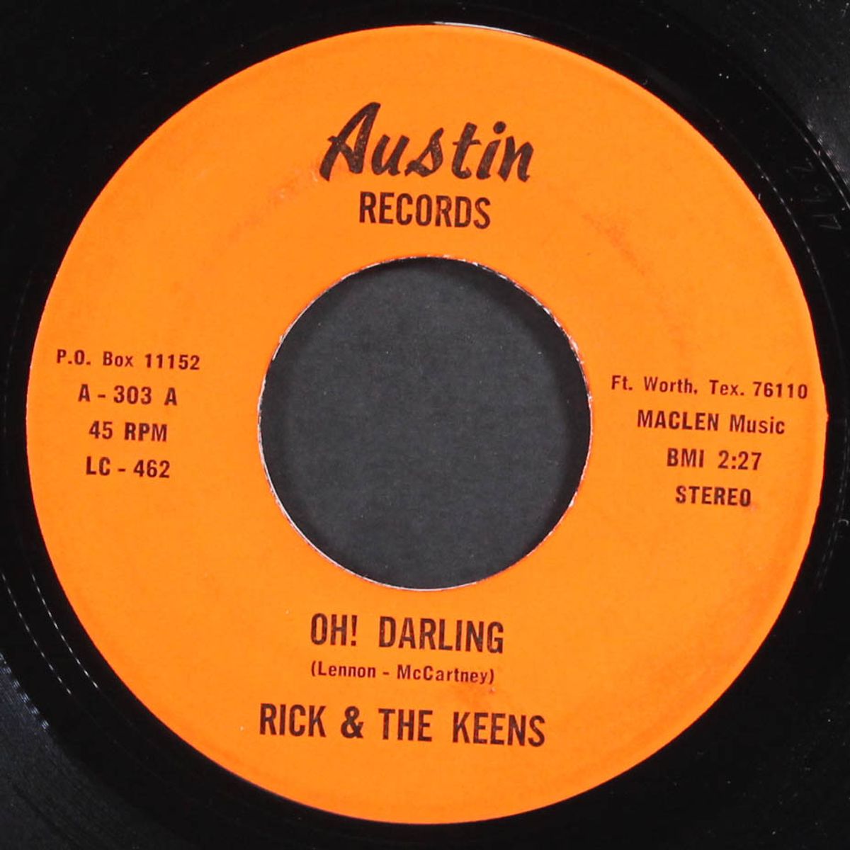 oh! darling / peanuts by RICK & THE KEENS