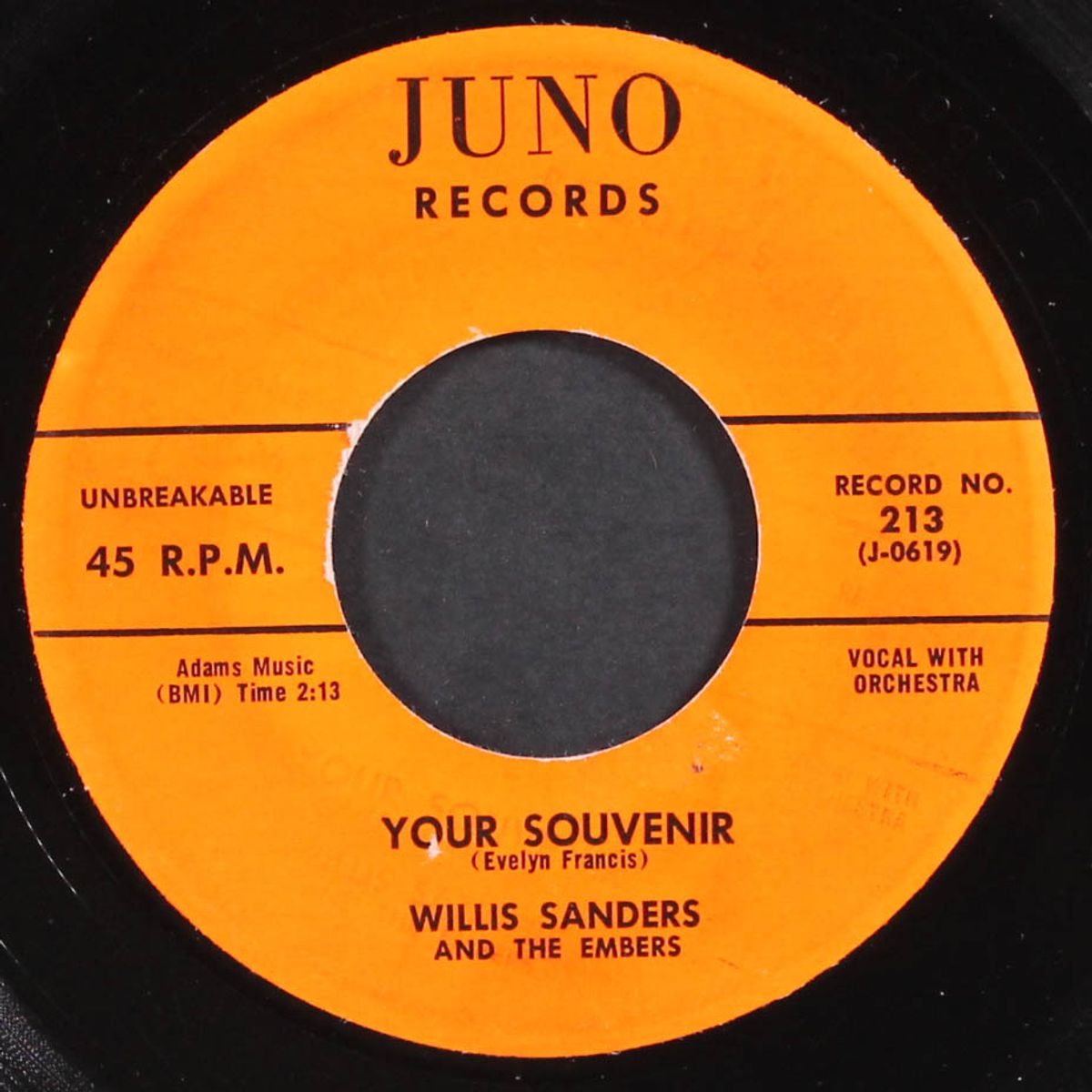 your souvenir / taking a chance on you by WILLIS SANDERS & EMBERS