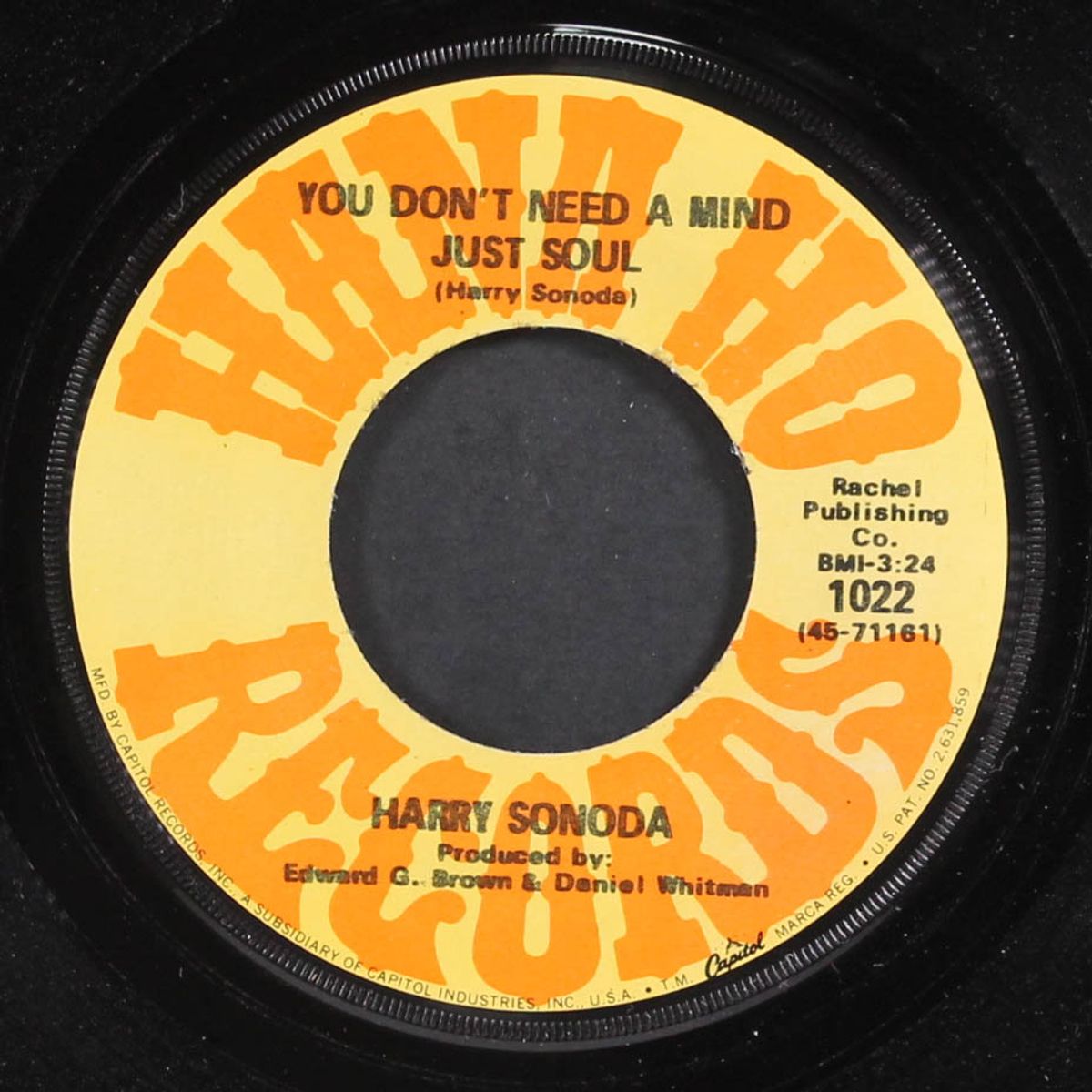 you don't need a mind just soul / tell me by HARRY SONODA