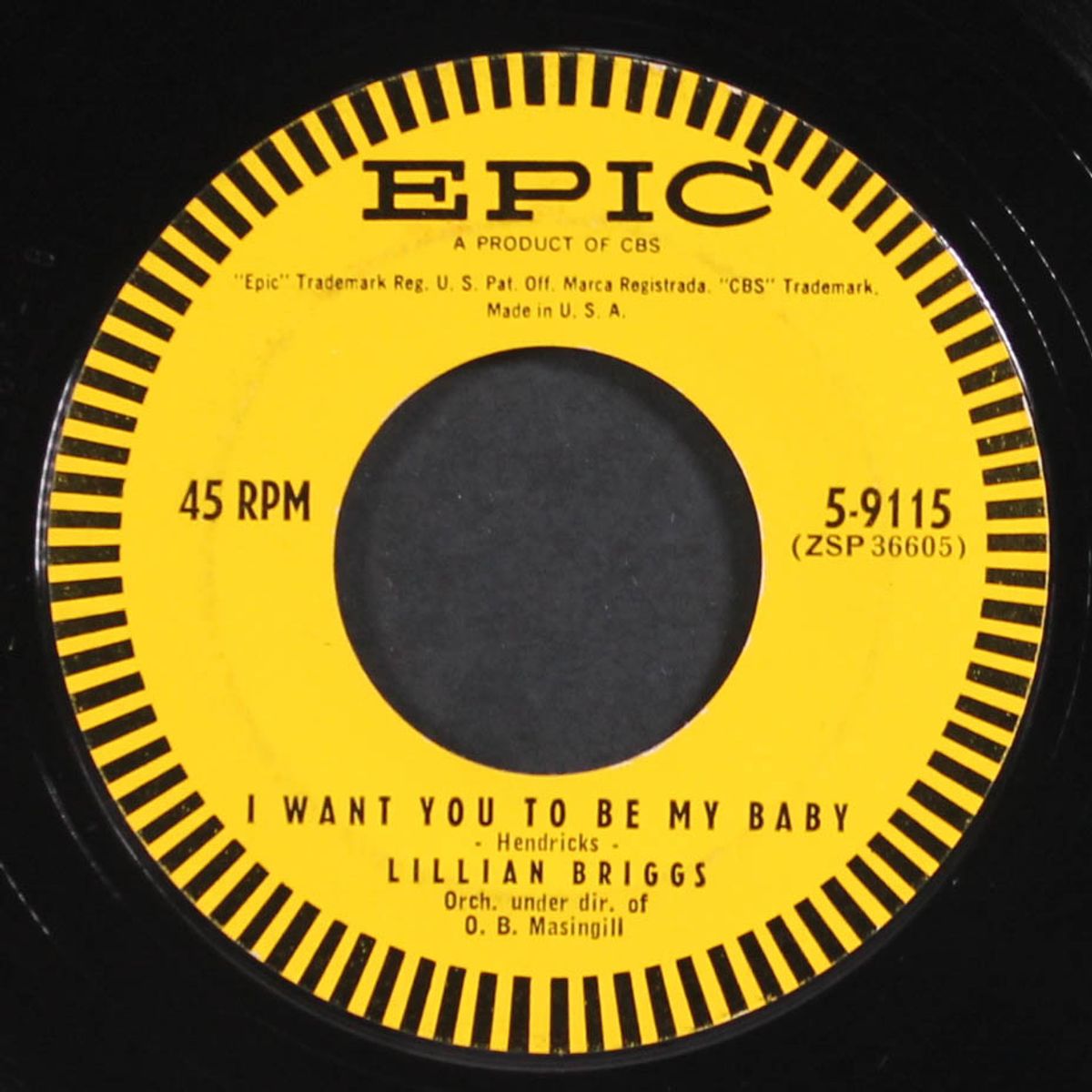 i want you to be my baby / don't stay away too long by LILLIAN BRIGGS