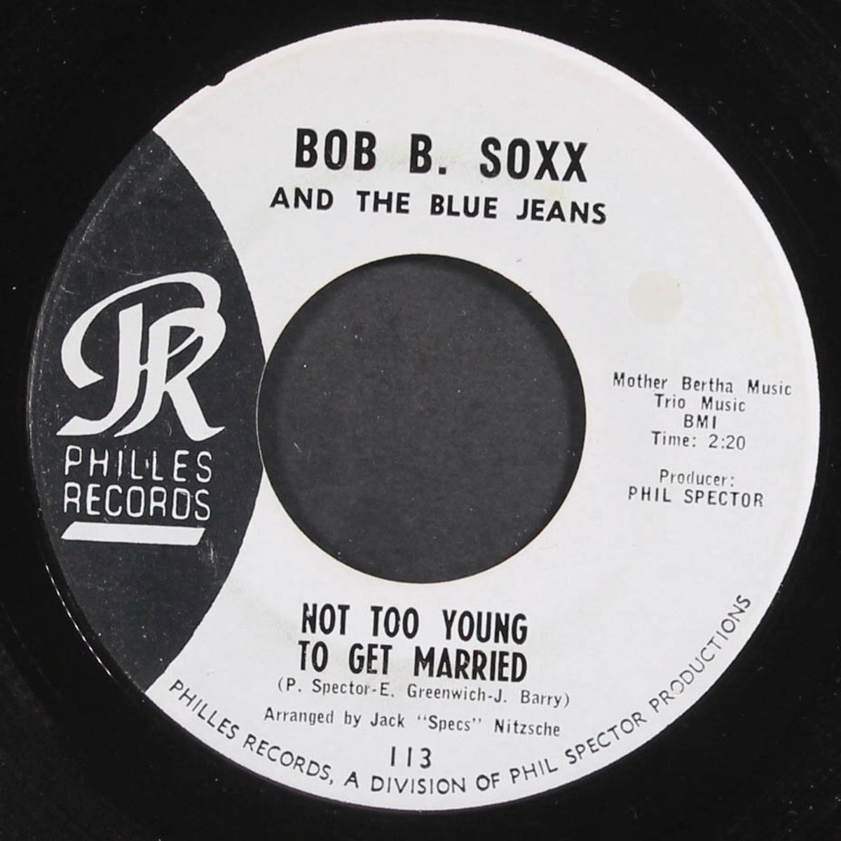 not too young to get married by BOB B. SOXX & BLUE JEANS