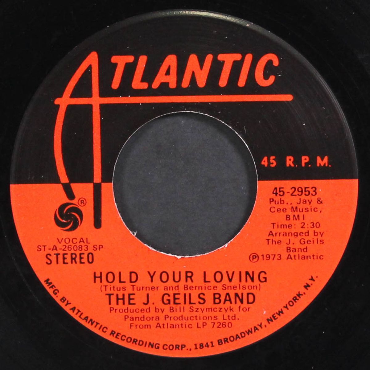 give it to me / hold your loving by J. GEILS BAND