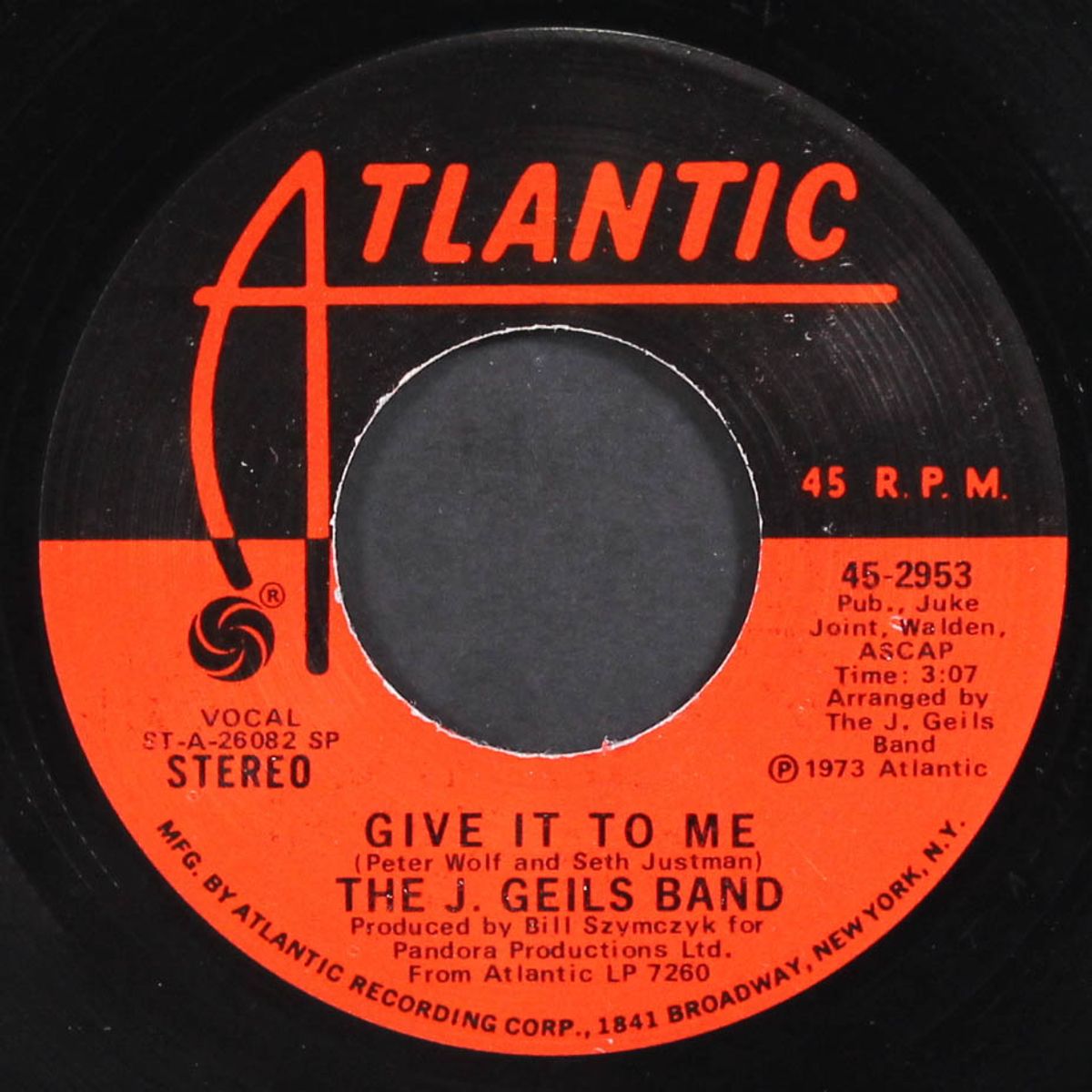 give it to me / hold your loving by J. GEILS BAND