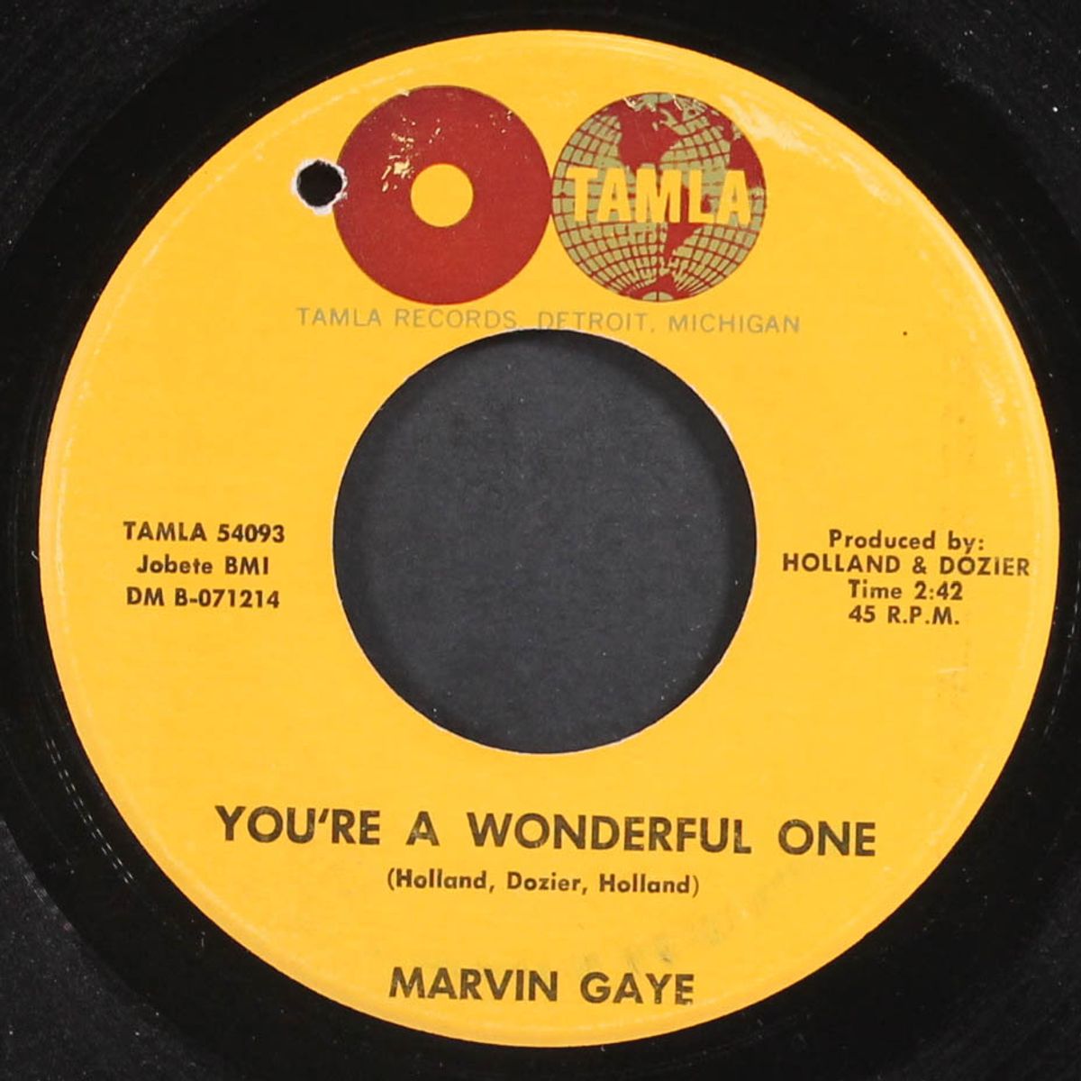 you're a wonderful one / when i'm alone i cry by MARVIN GAYE