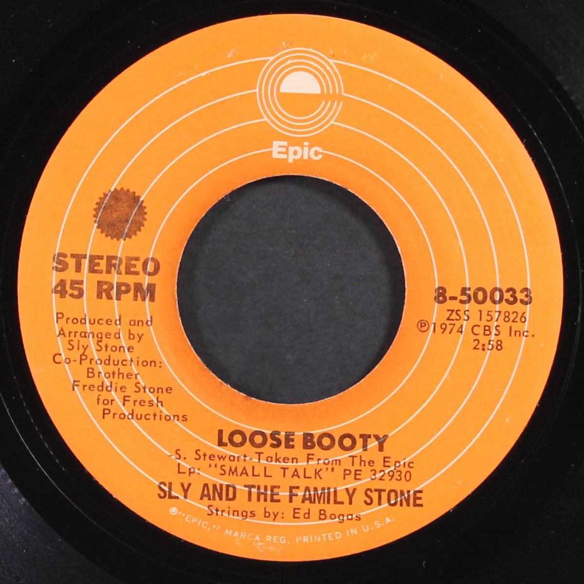 loose booty / can't strain my brain by SLY & FAMILY STONE