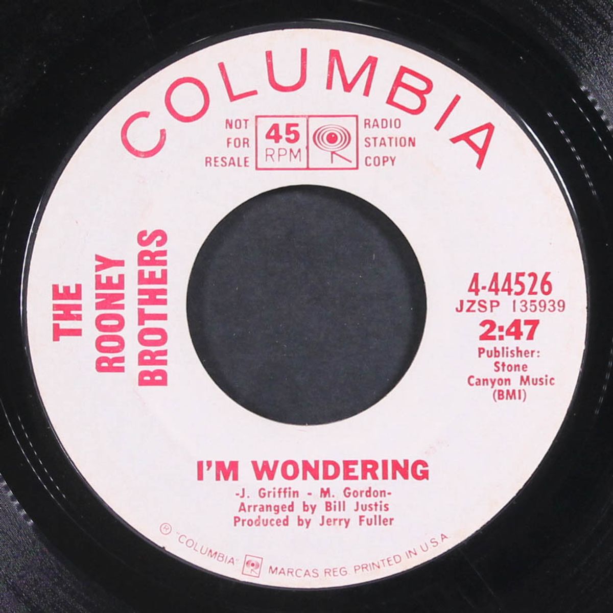 i'm left to wonder / i'm wondering by ROONEY BROTHERS