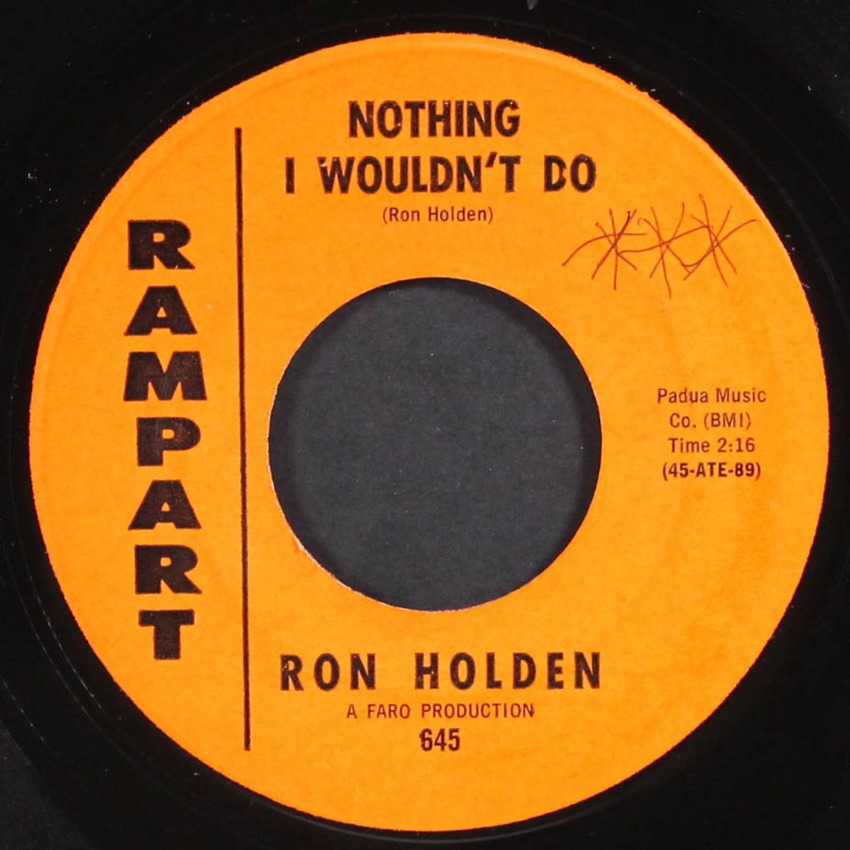 girl i love you / nothing i wouldn't do by RON HOLDEN