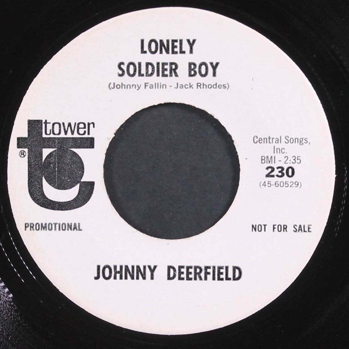 lonely soldier boy / gift of love by JOHNNY DEERFIELD