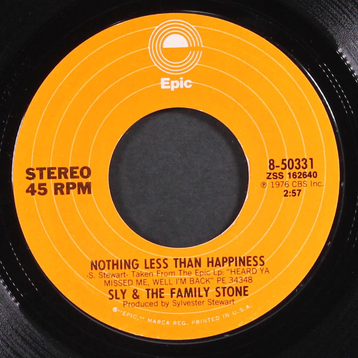 family again / nothing less than happiness by SLY & FAMILY STONE