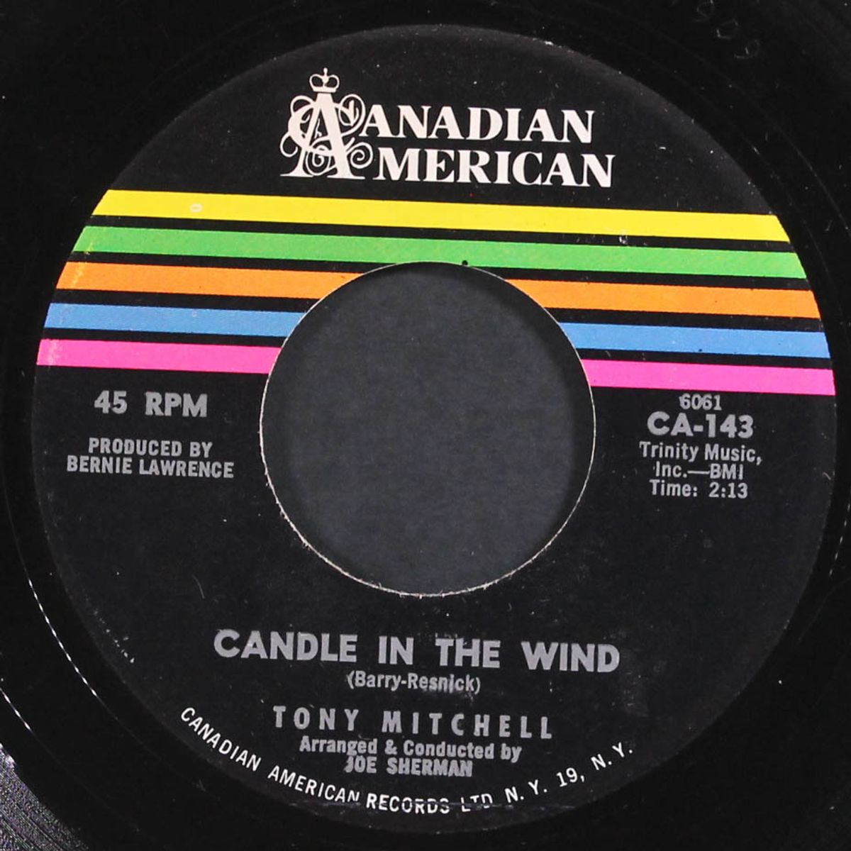 write me a letter / candle in the wind by TONY MITCHELL