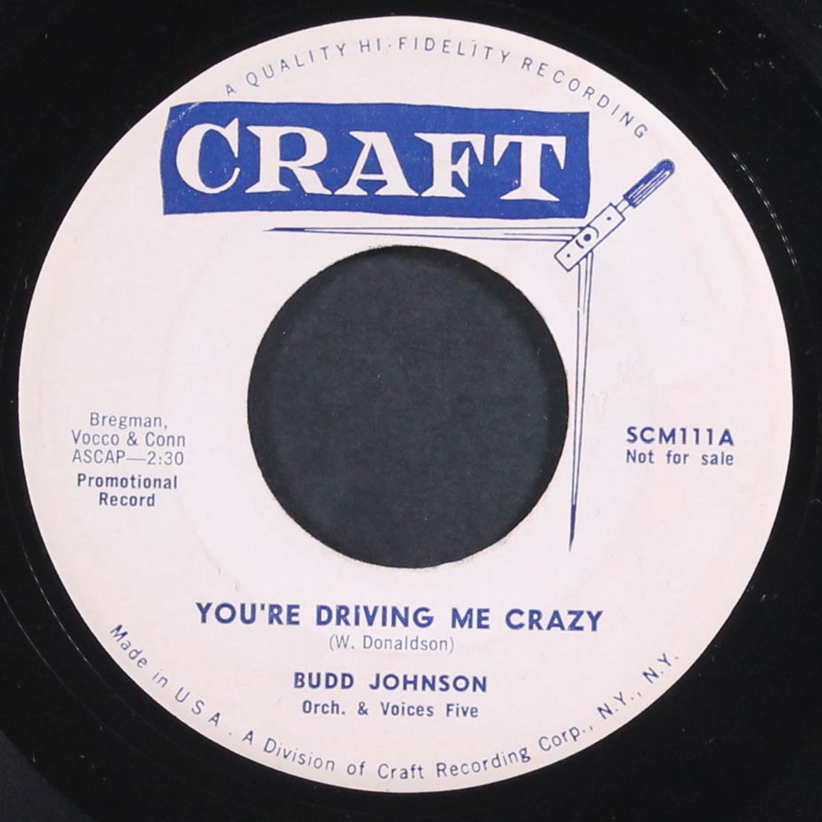 you're driving me crazy / on the alamo by BUDD JOHNSON & VOICES FIVE