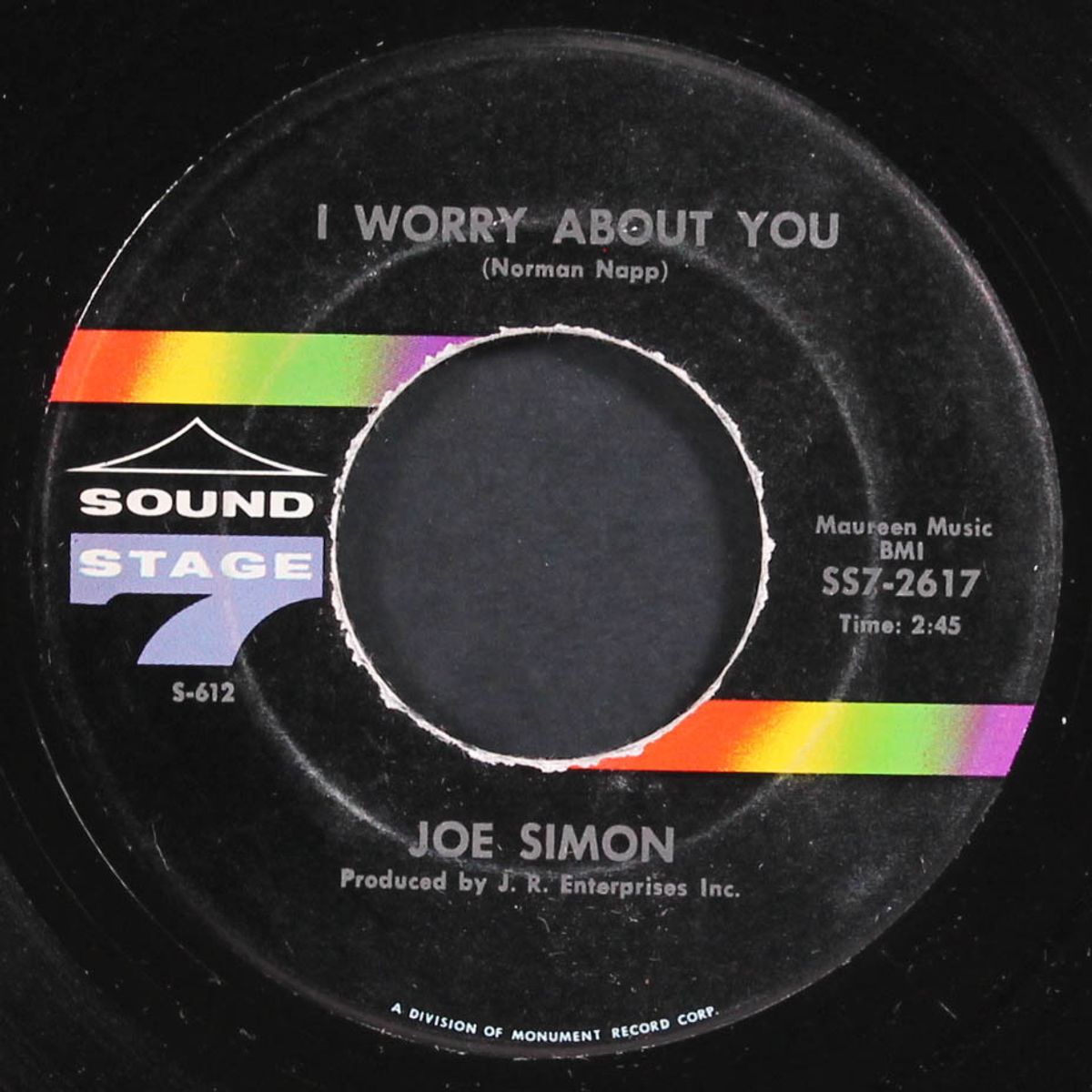 i worry about you / message from maria by JOE SIMON