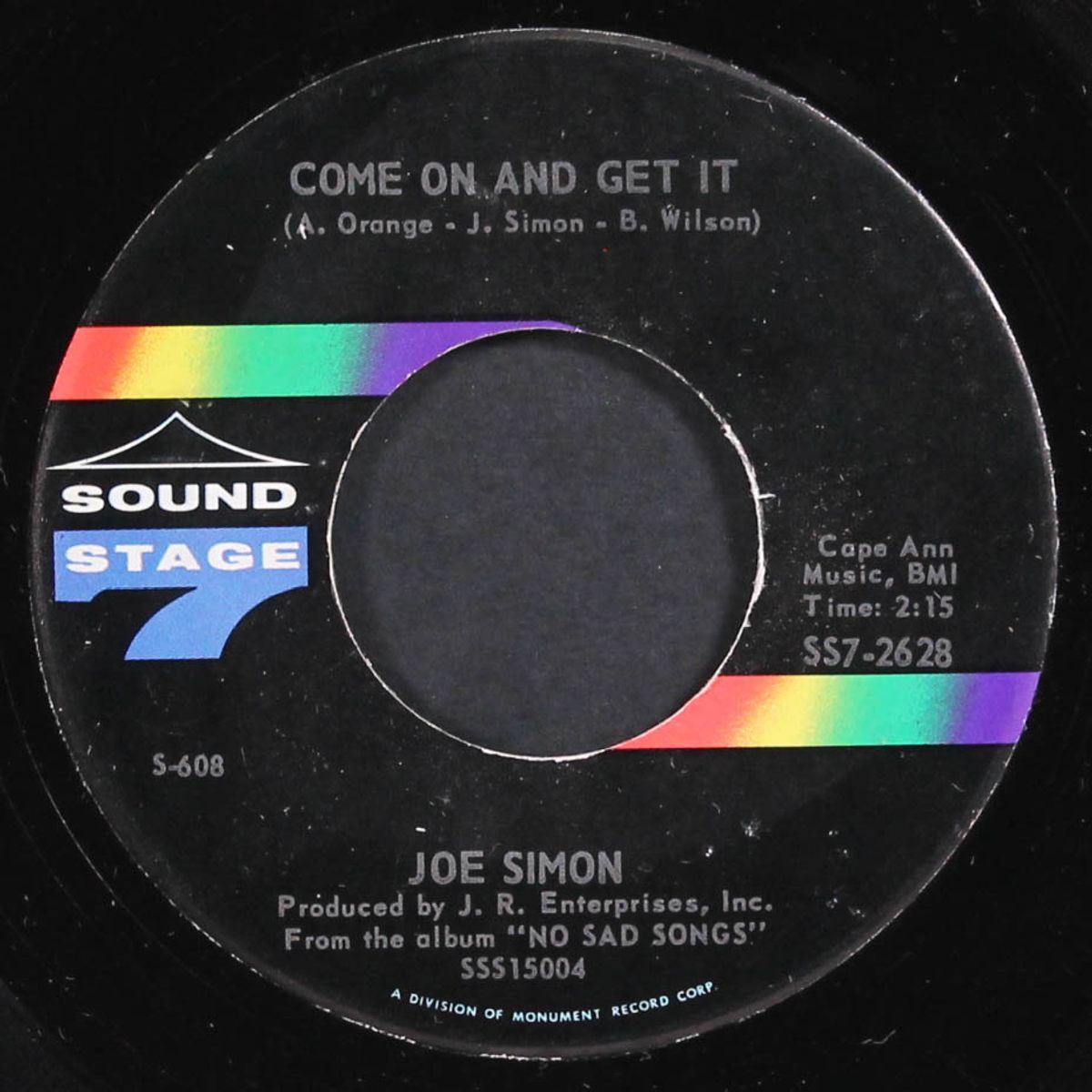 the chokin' kind / come on and get it by JOE SIMON