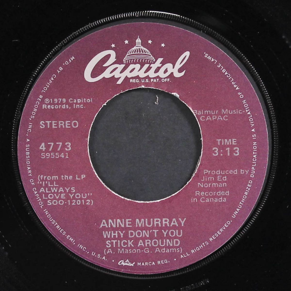 broken hearted me / why don't you stick around by ANNE MURRAY